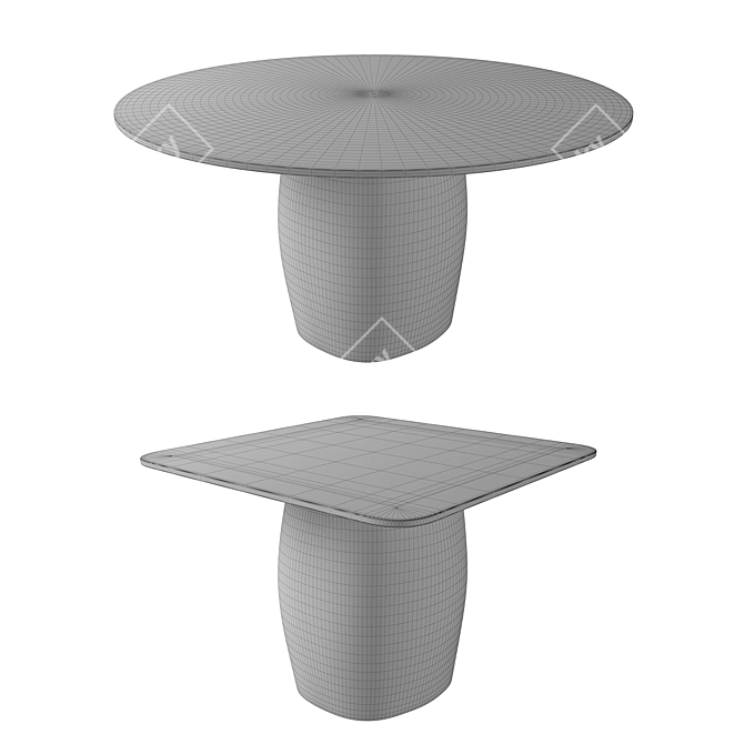 Elegant Bilbao Coffee Table 3D model image 3
