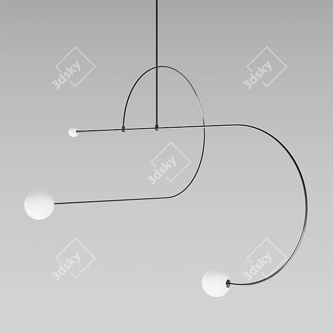  Luminary Glass Iron Lighting 3D model image 2