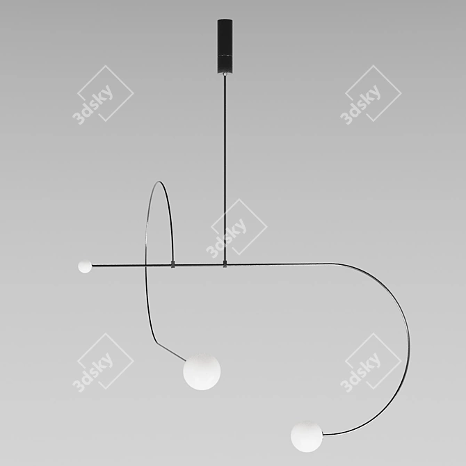  Luminary Glass Iron Lighting 3D model image 3