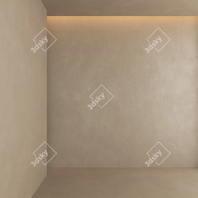 Elegant Plaster Finishes 3D model image 1