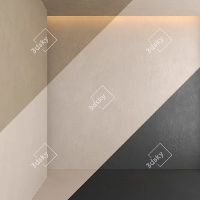 Elegant Plaster Finishes 3D model image 2