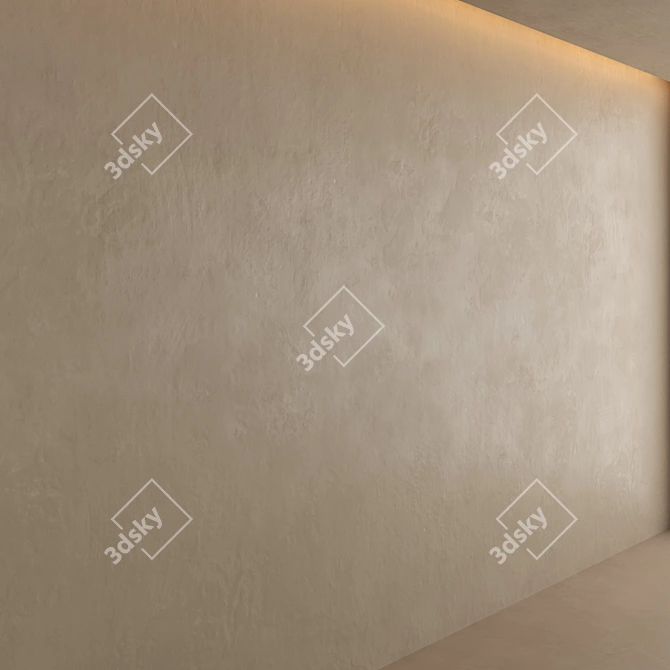 Elegant Plaster Finishes 3D model image 3