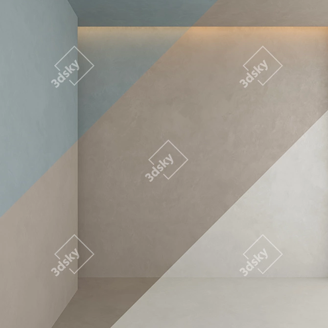 Premium Decorative Plaster: High-Quality Textures, Multiple Formats 3D model image 2