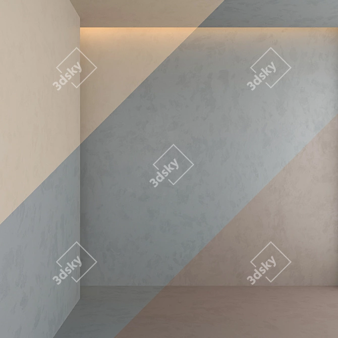 Elegant Plaster Finishes Kit 3D model image 2