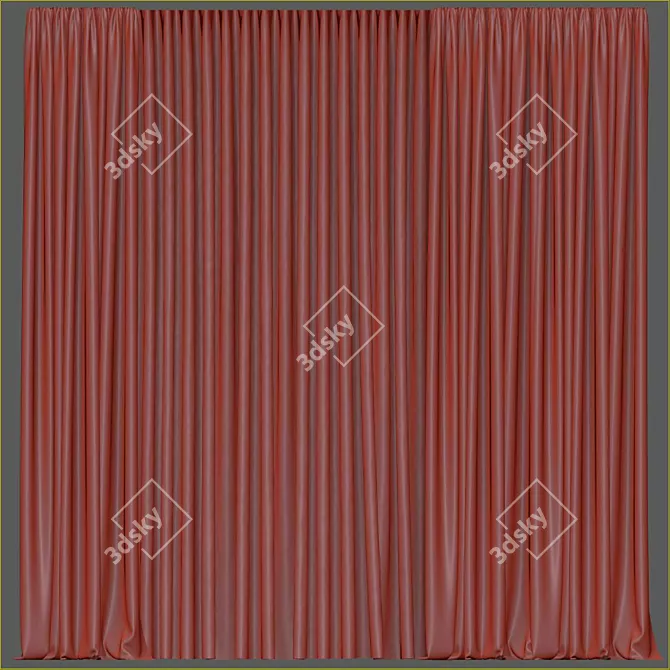 Revamped Curtain Design 3D model image 4