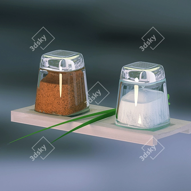 Decorative Kitchen Pepper Shaker 3D model image 1