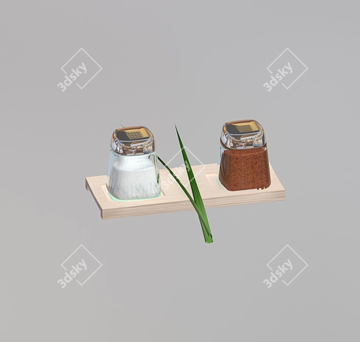 Decorative Kitchen Pepper Shaker 3D model image 2