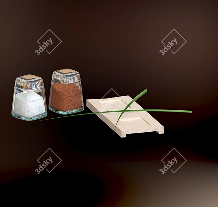 Decorative Kitchen Pepper Shaker 3D model image 3