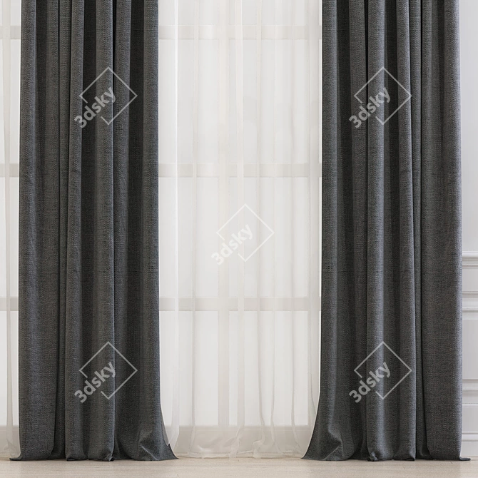 Revamped and Retopologized Curtain 3D model image 2