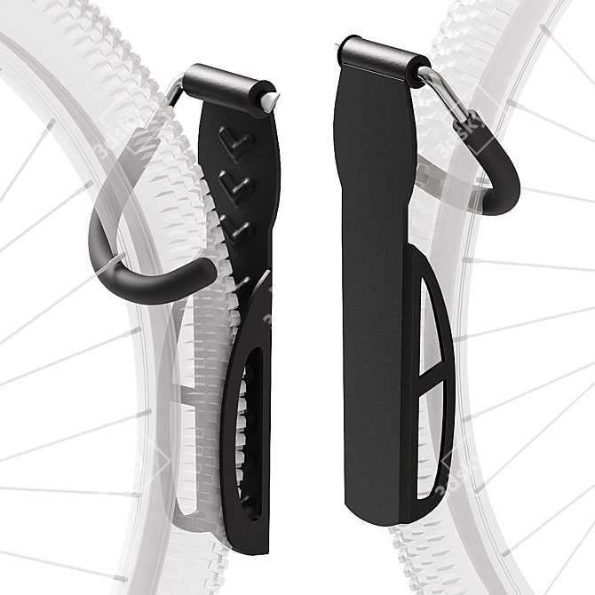 KoNO Bicycle Wall Bracket: Secure & Convenient Storage 3D model image 1