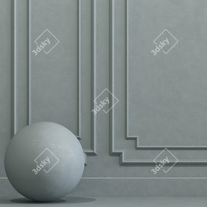 Puritan Gray Decorative Plaster 3D model image 2