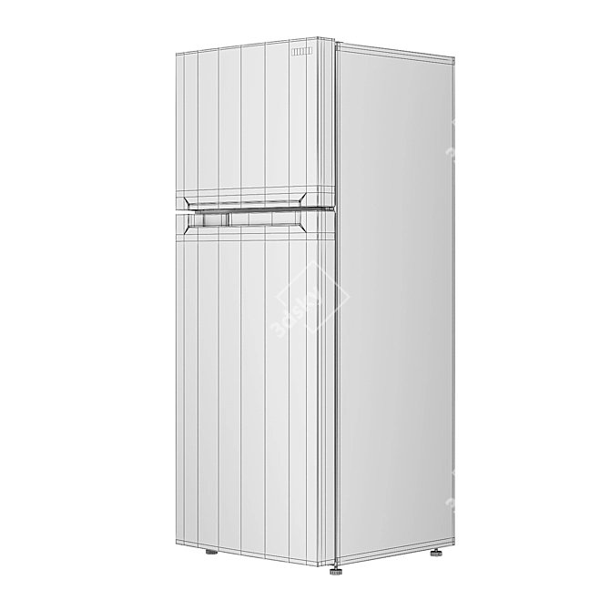 Samsung RT6000 43K6000BS: Stylish Fridge with Spacious Interior 3D model image 5