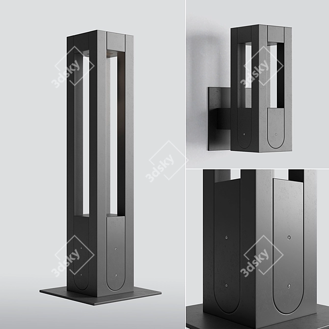 Versatile Urban Lighting Set 3D model image 2