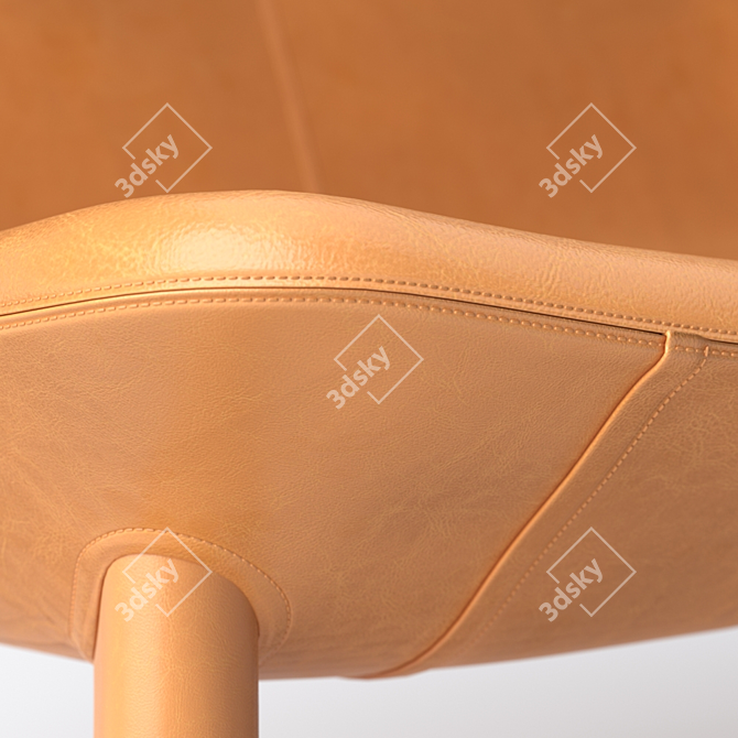 BluDot Neat Leather Settee 3D model image 4