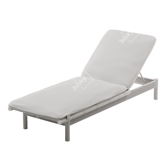 Dedon Tibbo Beach Chair: Luxury Outdoor Comfort 3D model image 3