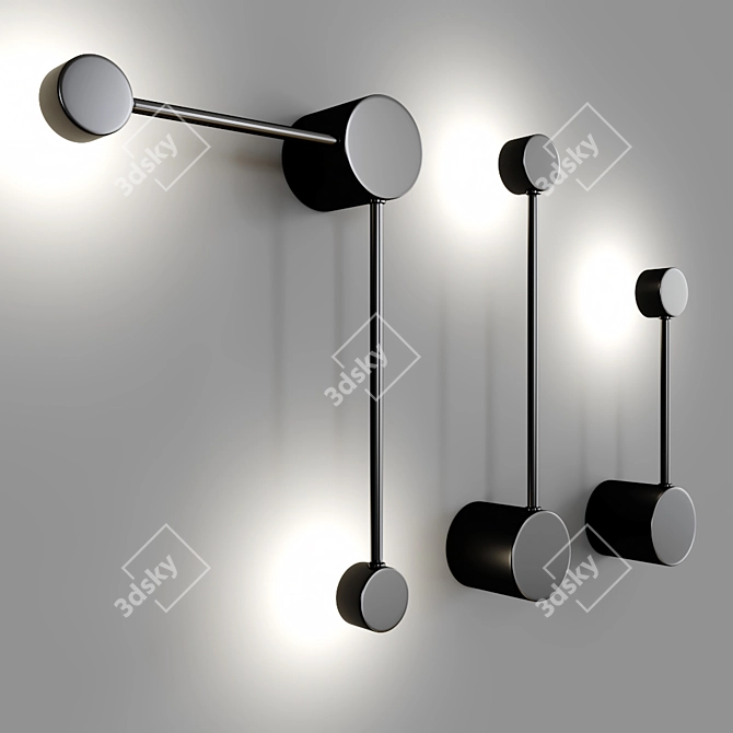 Minimalist Metal Lampatron DOTS 3D model image 2