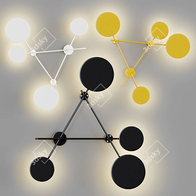 Modern Metal Lampatron DOTS 2 3D model image 1