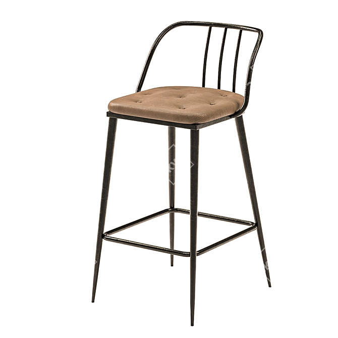 Tempest Contract Barstool: Stylish, Durable Seating 3D model image 1