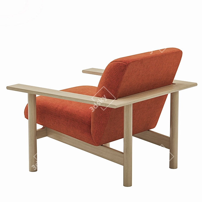 Zilio Aldo Kinoko Lounge Chair 3D model image 2