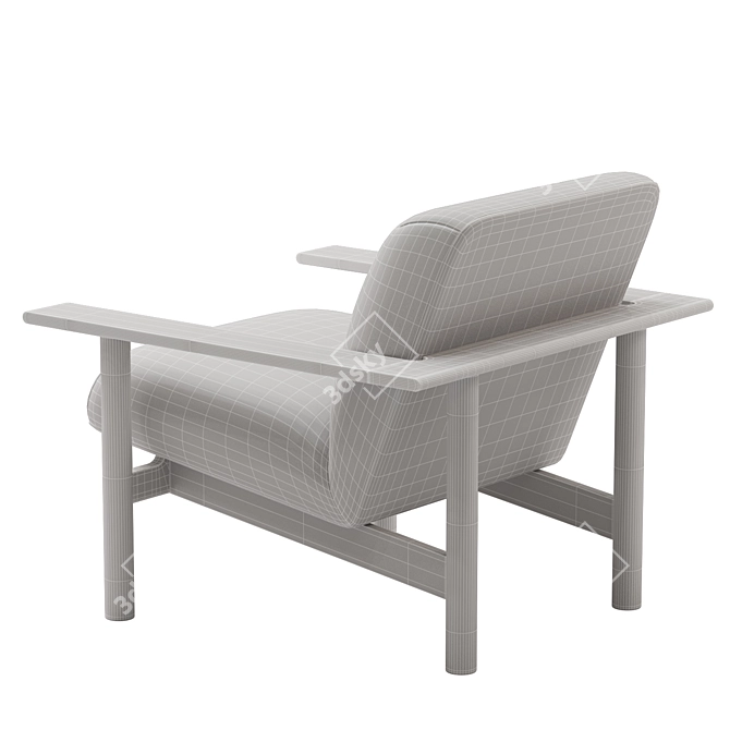 Zilio Aldo Kinoko Lounge Chair 3D model image 4