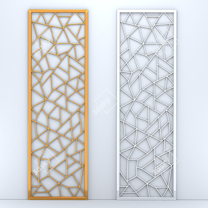 3D Decorative Wall Panel 3D model image 4