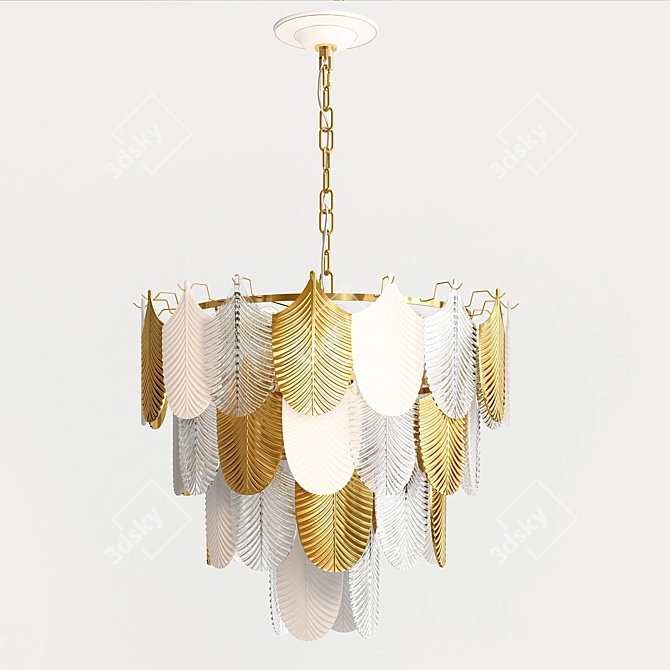 Regal Gold Chandelier Collection 3D model image 4