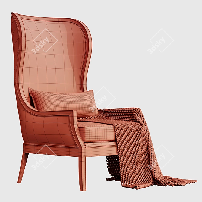 Beverly Colette: Elegant ArmChair 3D model image 4