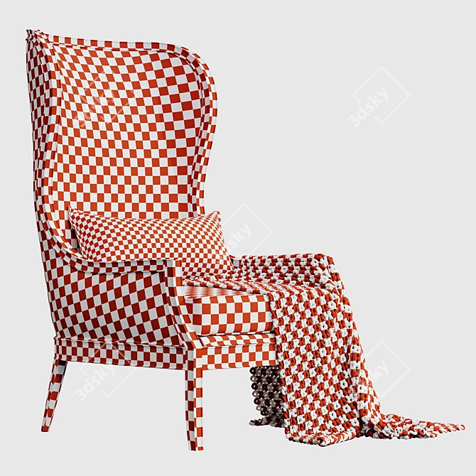 Beverly Colette: Elegant ArmChair 3D model image 5