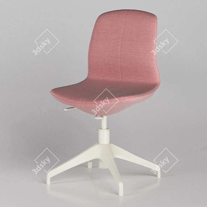 Sleek Swivel Chair: LÅNGFJÄLL Conference 3D model image 1