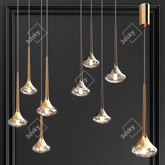 Elegant AXO LIGHT Chandelier 3D model image 1