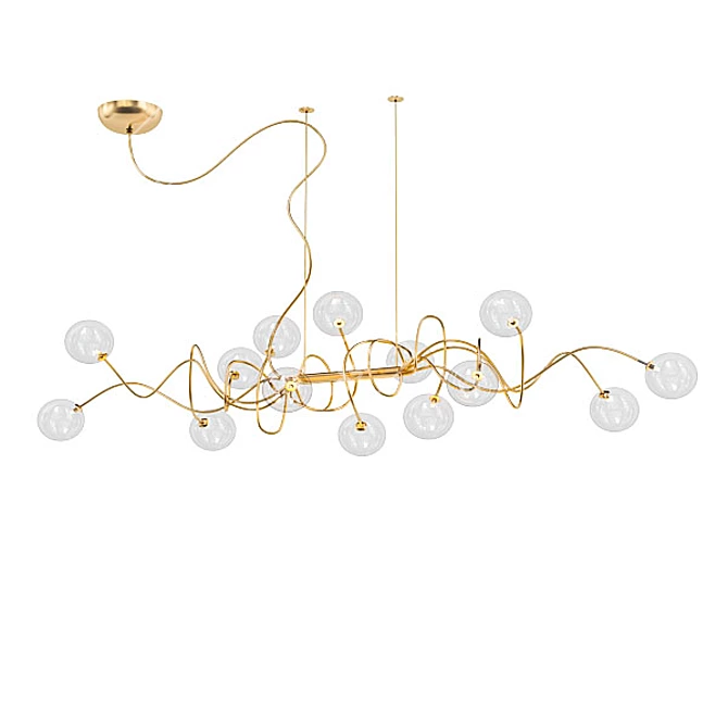 Title: Modern Bubble Chandelier Collection 3D model image 2