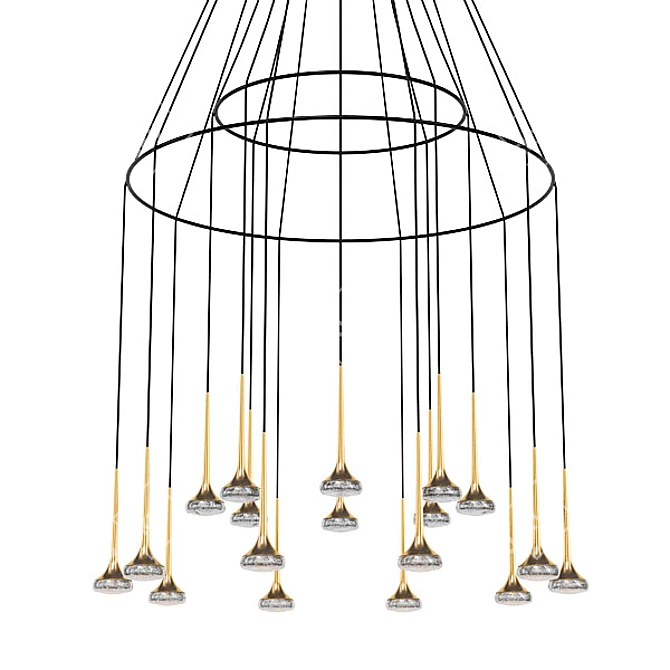 Title: Modern Bubble Chandelier Collection 3D model image 5