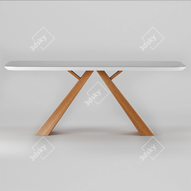 Modern Carol Table: Elegant and Functional 3D model image 1