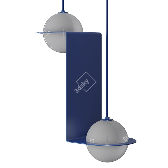 Lambert & Fils Laurent Pendant Light 3D model image 3