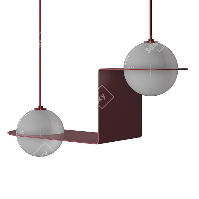 Lambert & Fils Laurent Pendant Light 3D model image 4