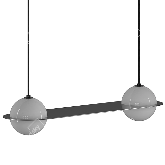 Lambert & Fils Laurent Pendant Light 3D model image 5