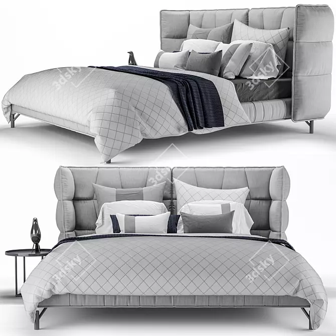 Soho Bed: Sleek and Stylish Sleep 3D model image 2