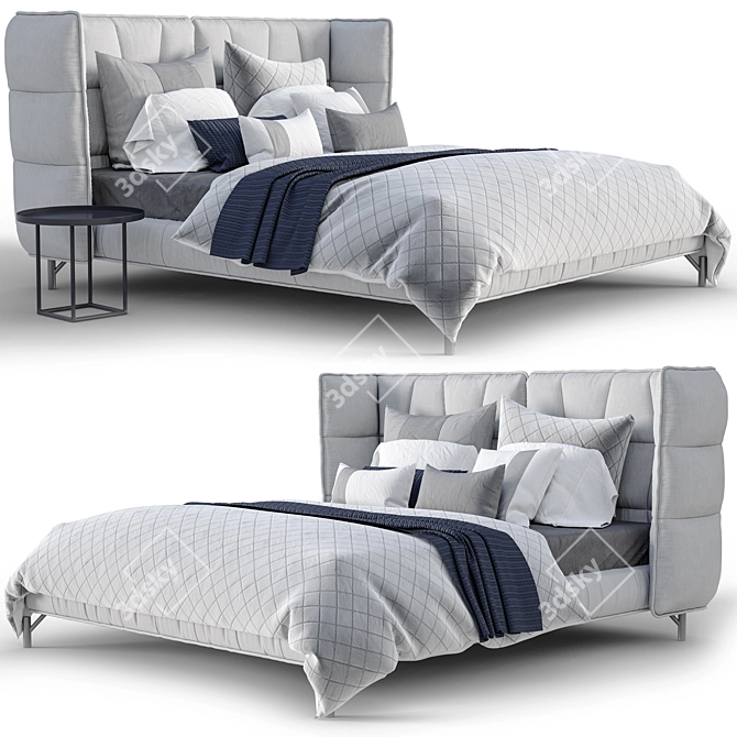 Soho Bed: Sleek and Stylish Sleep 3D model image 4