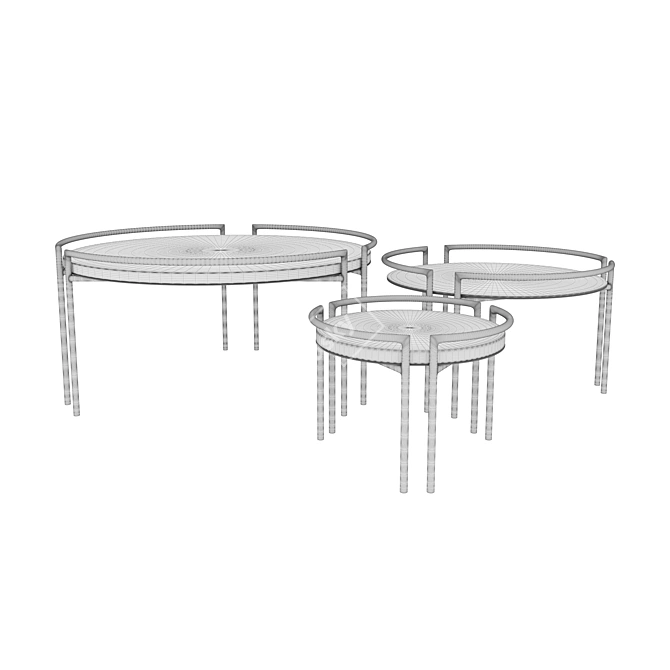 Carrasco Table: Elegant Iron & Marble Design 3D model image 5