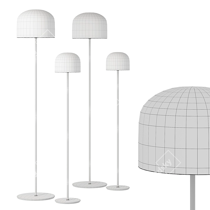 Equator Floor Lamp - Stunning LED Lighting 3D model image 2