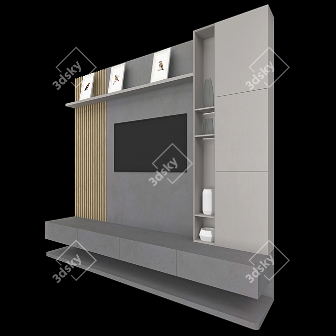 Neolith TV Stand: Modern, Functional 3D model image 6