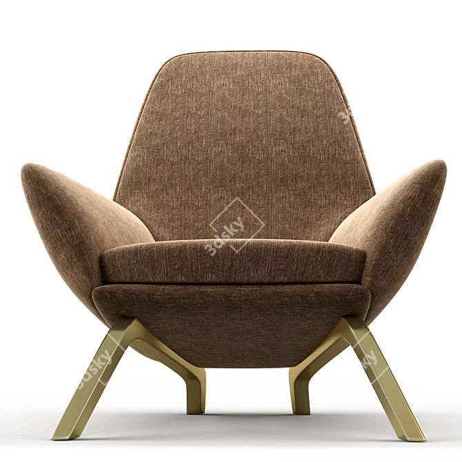 Modern Ergonomic Chair 2013 3D model image 4