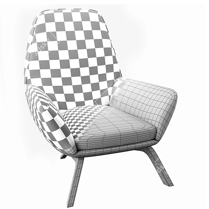 Modern Ergonomic Chair 2013 3D model image 5