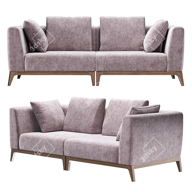 TANAGRA Canterville Sofa - Luxurious and Stylish 3D model image 2