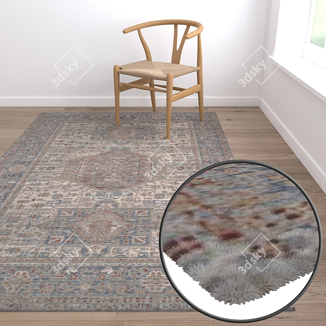 High-Quality Carpet Set 3D model image 5