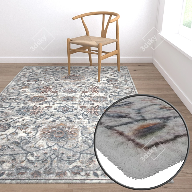 Luxury Carpet Set 3D model image 5