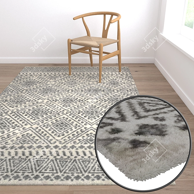 High-Quality Carpet Set with Various Textures 3D model image 5