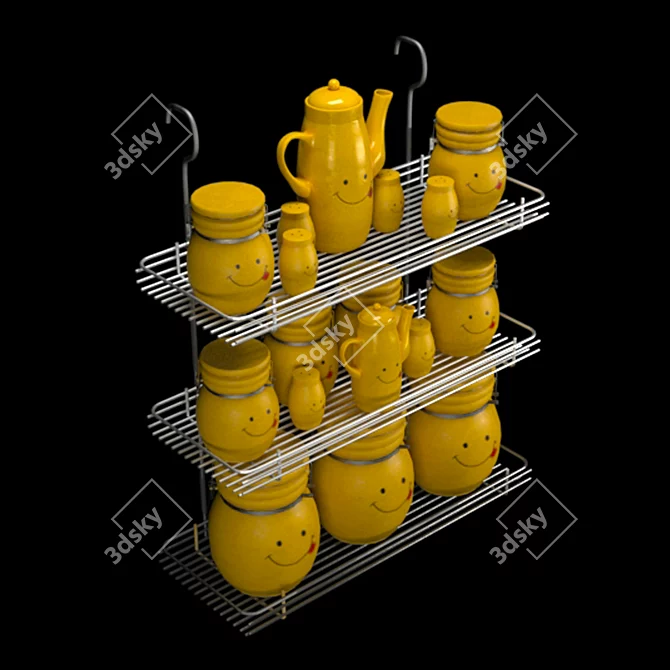 Multi-Purpose Kitchen Storage Containers 3D model image 3