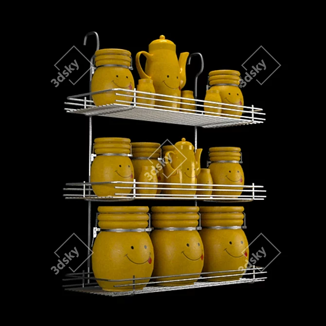 Multi-Purpose Kitchen Storage Containers 3D model image 6