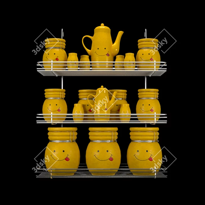 Multi-Purpose Kitchen Storage Containers 3D model image 7